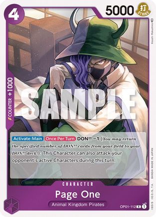 Page One (OP01-112) - Romance Dawn Foil-1