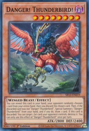 Danger! Thunderbird! (SR13-EN019) - Structure Deck: Dark World 1st Edition