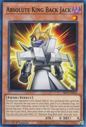 Absolute King Back Jack (SR13-EN024) - Structure Deck: Dark World 1st Edition-1