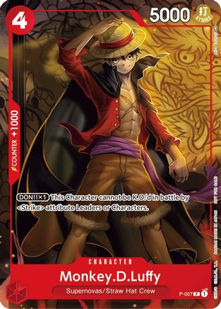 Monkey.D.Luffy - P-007 (Tournament Pack Vol. 1) (P-007) - One Piece Promotion Cards-1
