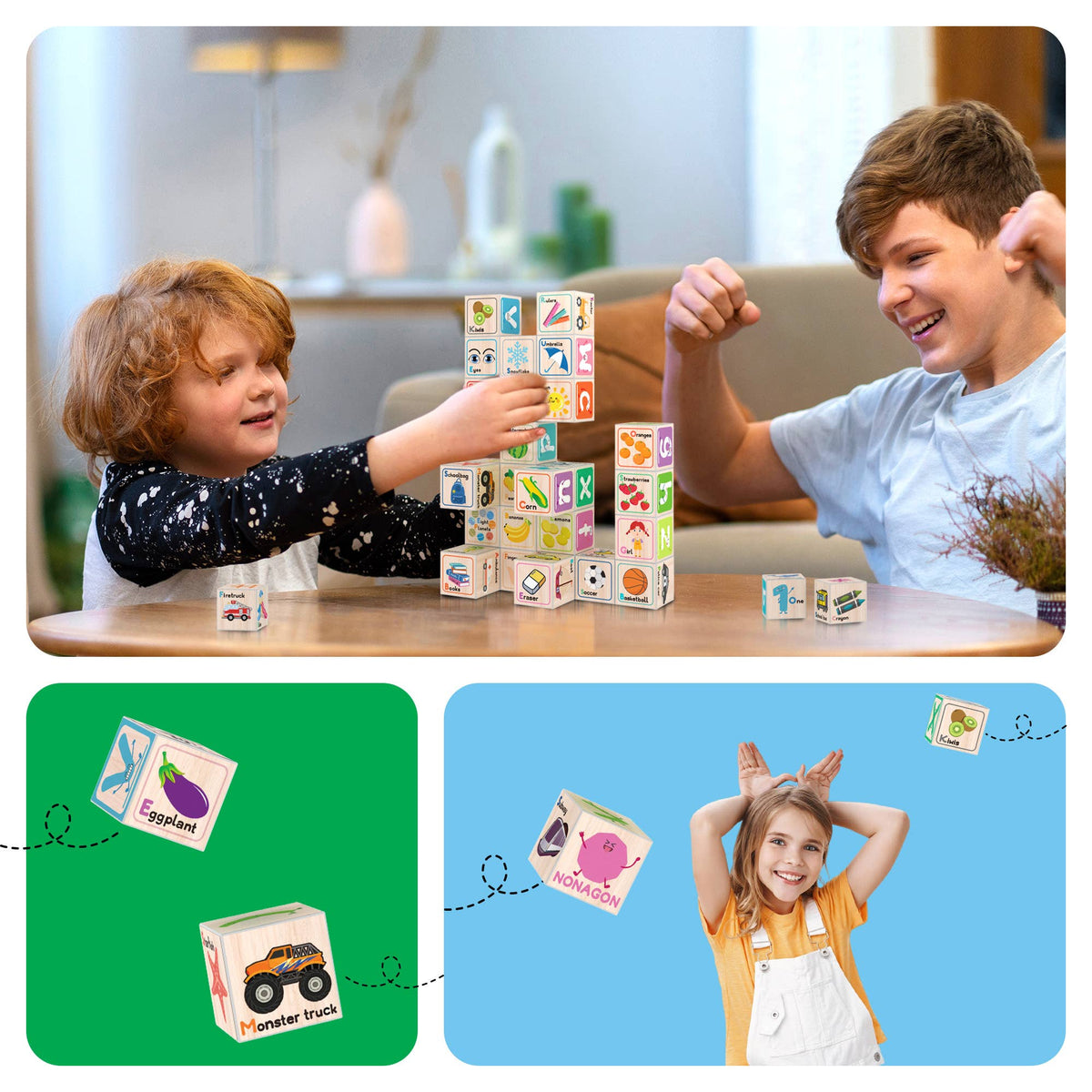 PicassoTiles 36pc 1" Magnetic Cubes Set - Ages 3+-8