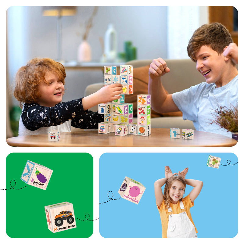 PicassoTiles 36pc 1" Magnetic Cubes Set - Ages 3+-8