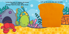 Little Hippo Books - Peek and Seek - In the Ocean - With Lift-the-Flap Felt Pieces - Ages 0–6-3