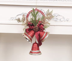 Christmas Bell Ornaments, Pearlescent Paper Tree Decorations-1