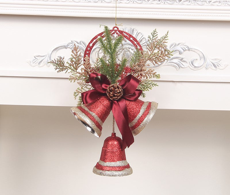 Christmas Bell Ornaments, Pearlescent Paper Tree Decorations-1