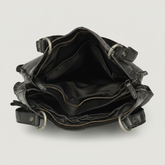 MET Premium Leather Shoulder Bag. Elegant Dual-Compartment Tote-7