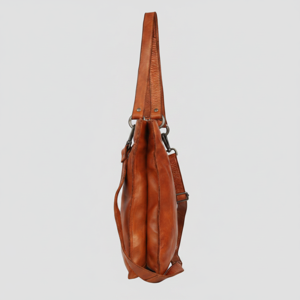 MET Premium Leather Shoulder Bag. Elegant Dual-Compartment Tote-3