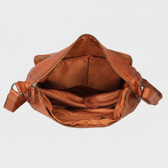 MET Premium Leather Crossbody Bag. Utility Organizer Messenger-4