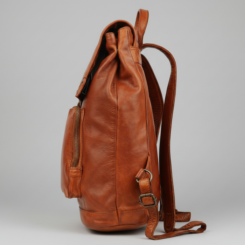 MET Premium Leather Backpack. Urban Rucksack-3