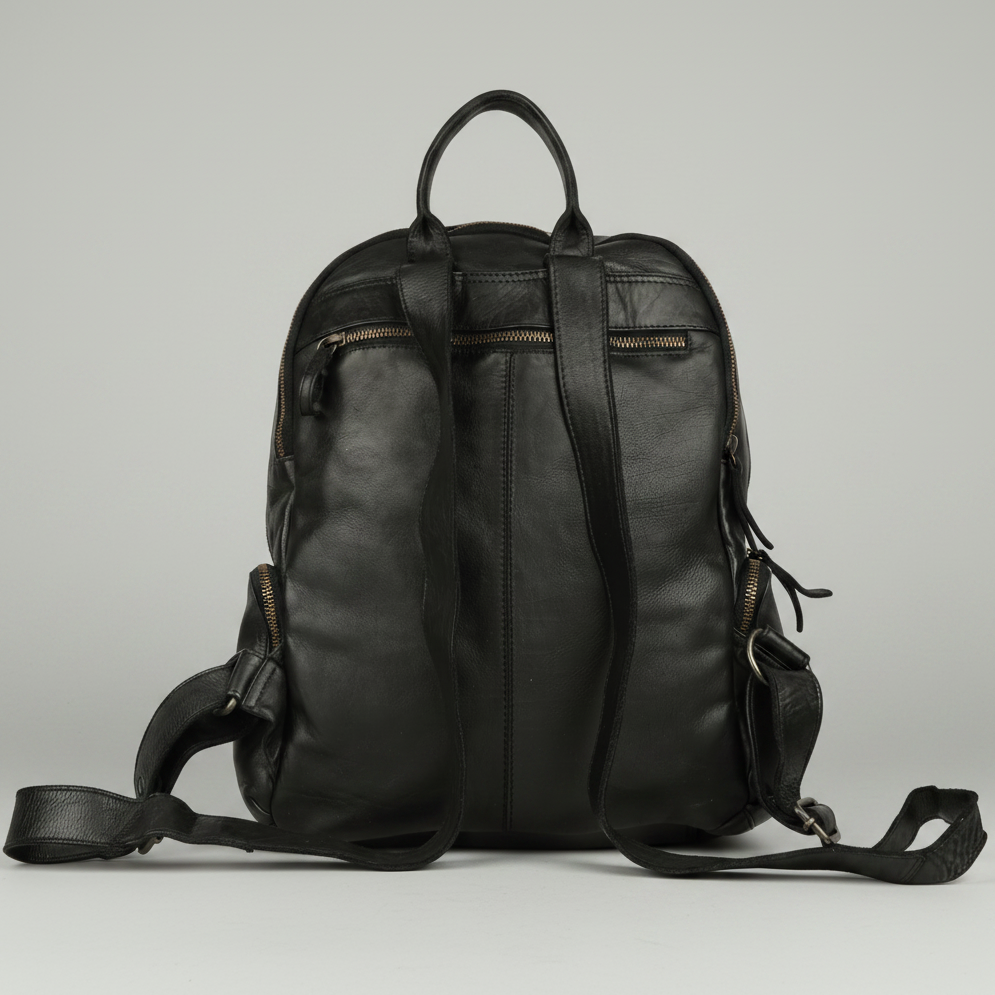 MET Premium Leather Backpack. Urban Rucksack-10