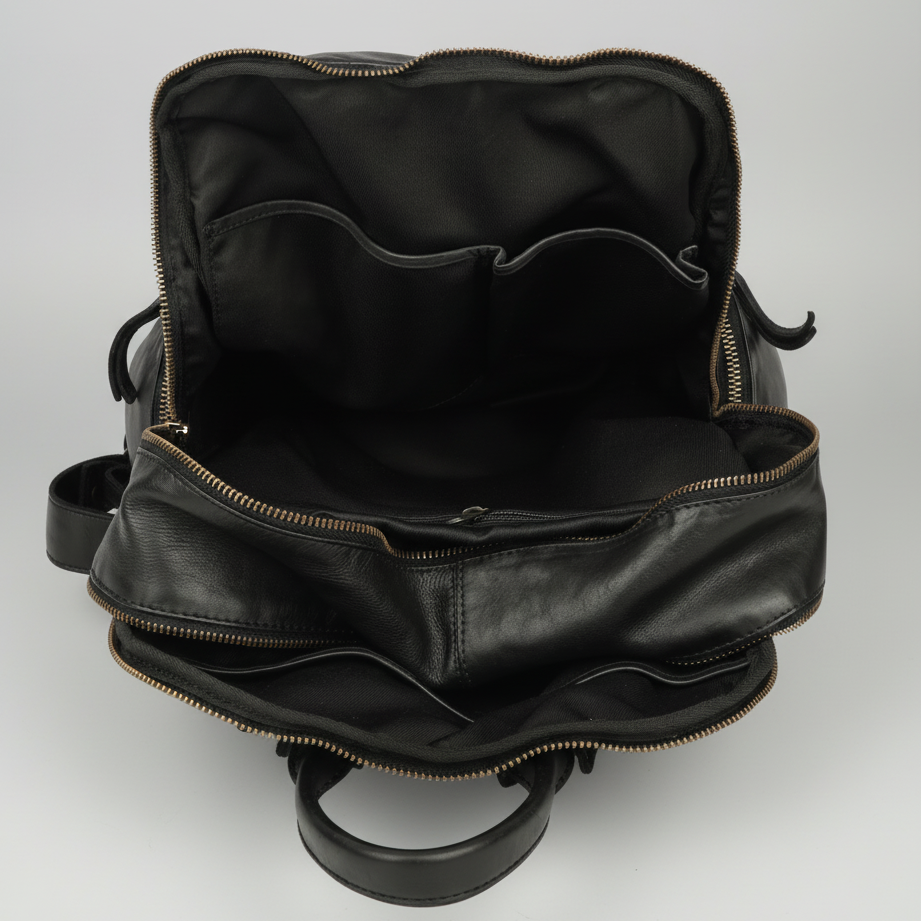 MET Premium Leather Backpack. Urban Rucksack-12