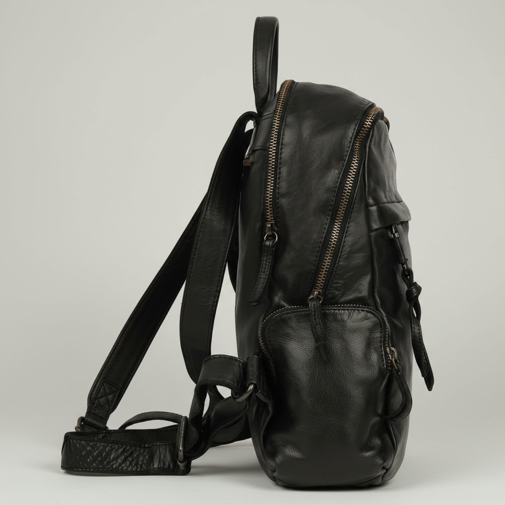 MET Premium Leather Backpack. Urban Rucksack-11