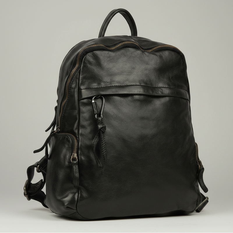 MET Premium Leather Backpack. Urban Rucksack-9