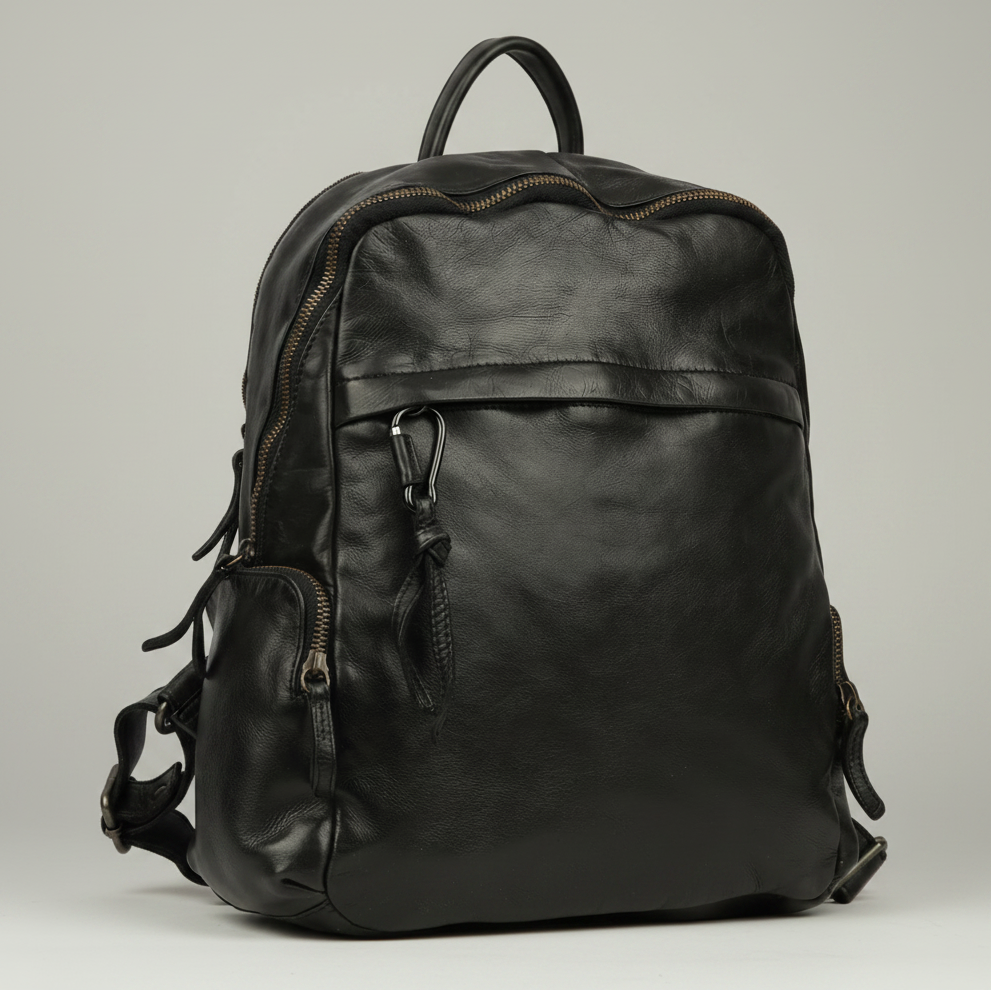 MET Premium Leather Backpack. Urban Rucksack-9