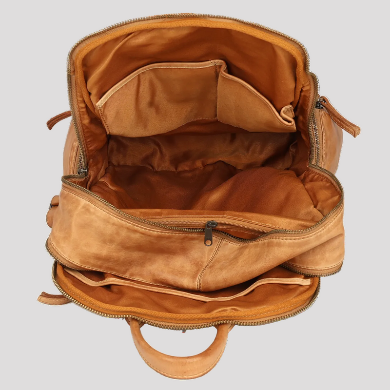 MET Premium Leather Backpack. Urban Rucksack-4
