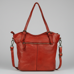 MET Leather Handbag for Women. Tote with Adjustable Dual Handles-2