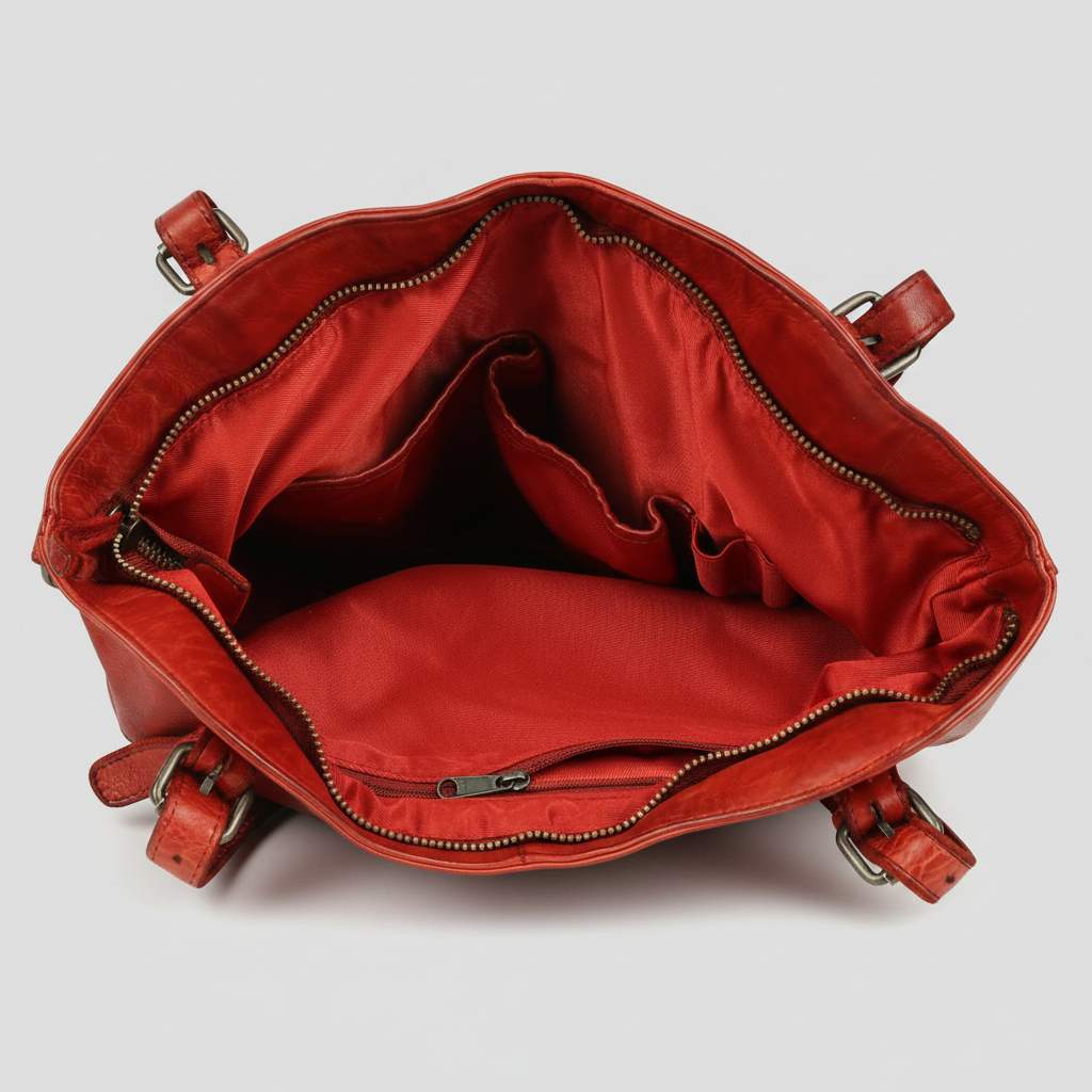 MET Leather Handbag for Women. Tote with Adjustable Dual Handles-4