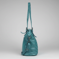 MET Leather Handbag for Women. Tote with Adjustable Dual Handles-7