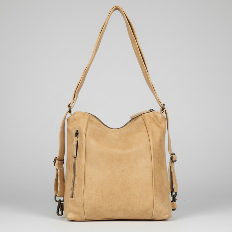 MET Premium Leather Shoulder Bag. Convertible Bag Transformer-2
