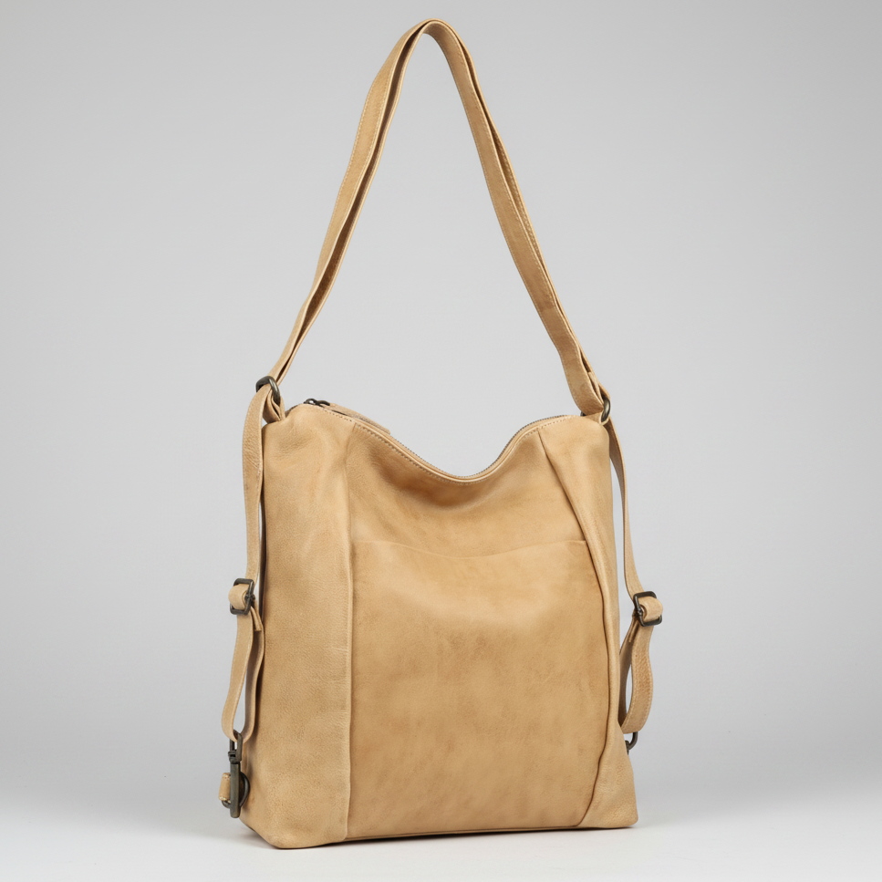 MET Premium Leather Shoulder Bag. Convertible Bag Transformer-1