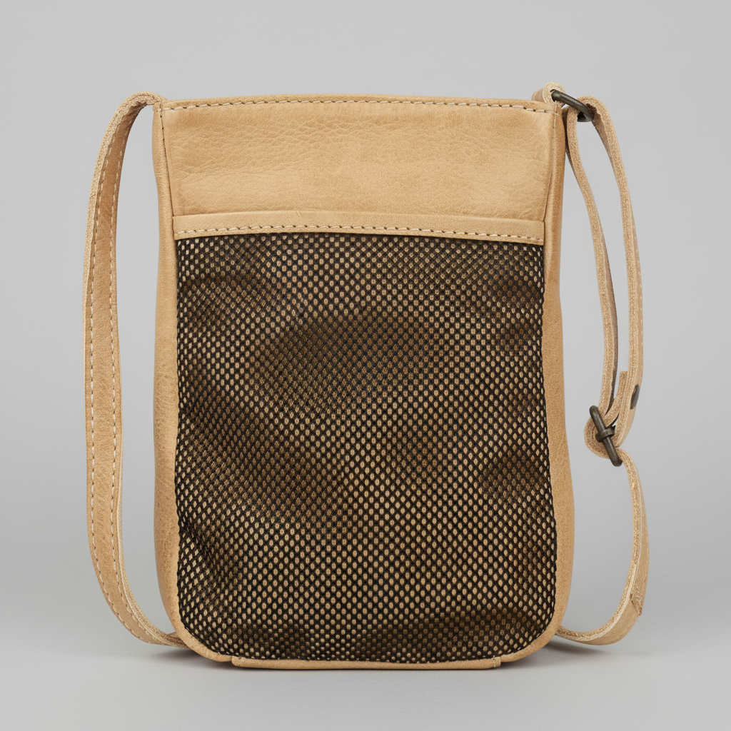MET Premium Leather Small Crossbody Bag. Compact Urban Tech Pouch-2