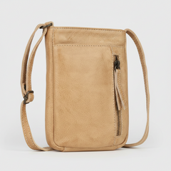 MET Premium Leather Small Crossbody Bag. Compact Urban Tech Pouch-1