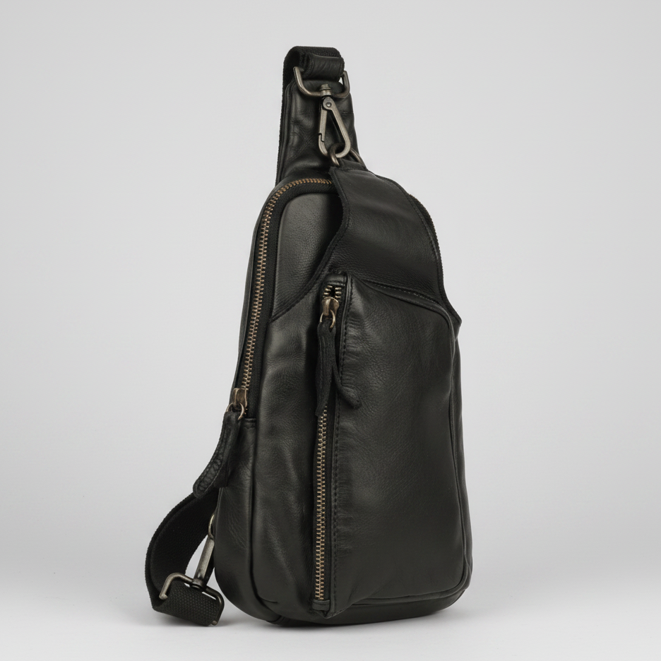MET Off The Shoulder Leather Chest Bag Backpack-17