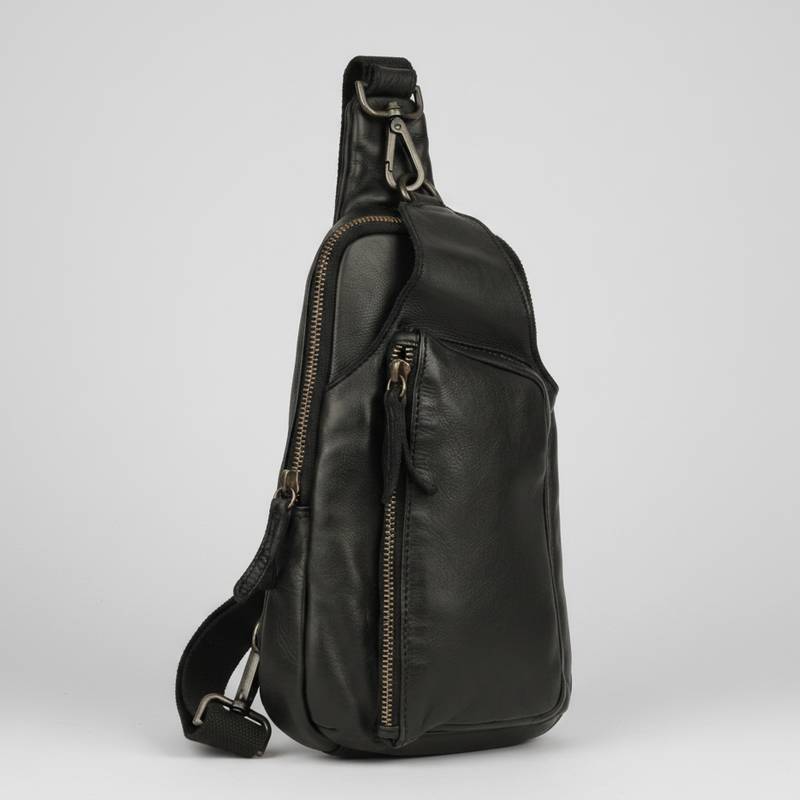 MET Off The Shoulder Leather Chest Bag Backpack-17