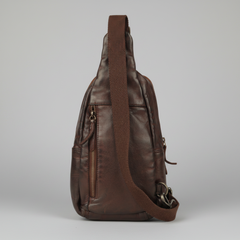 MET Off The Shoulder Leather Chest Bag Backpack-2