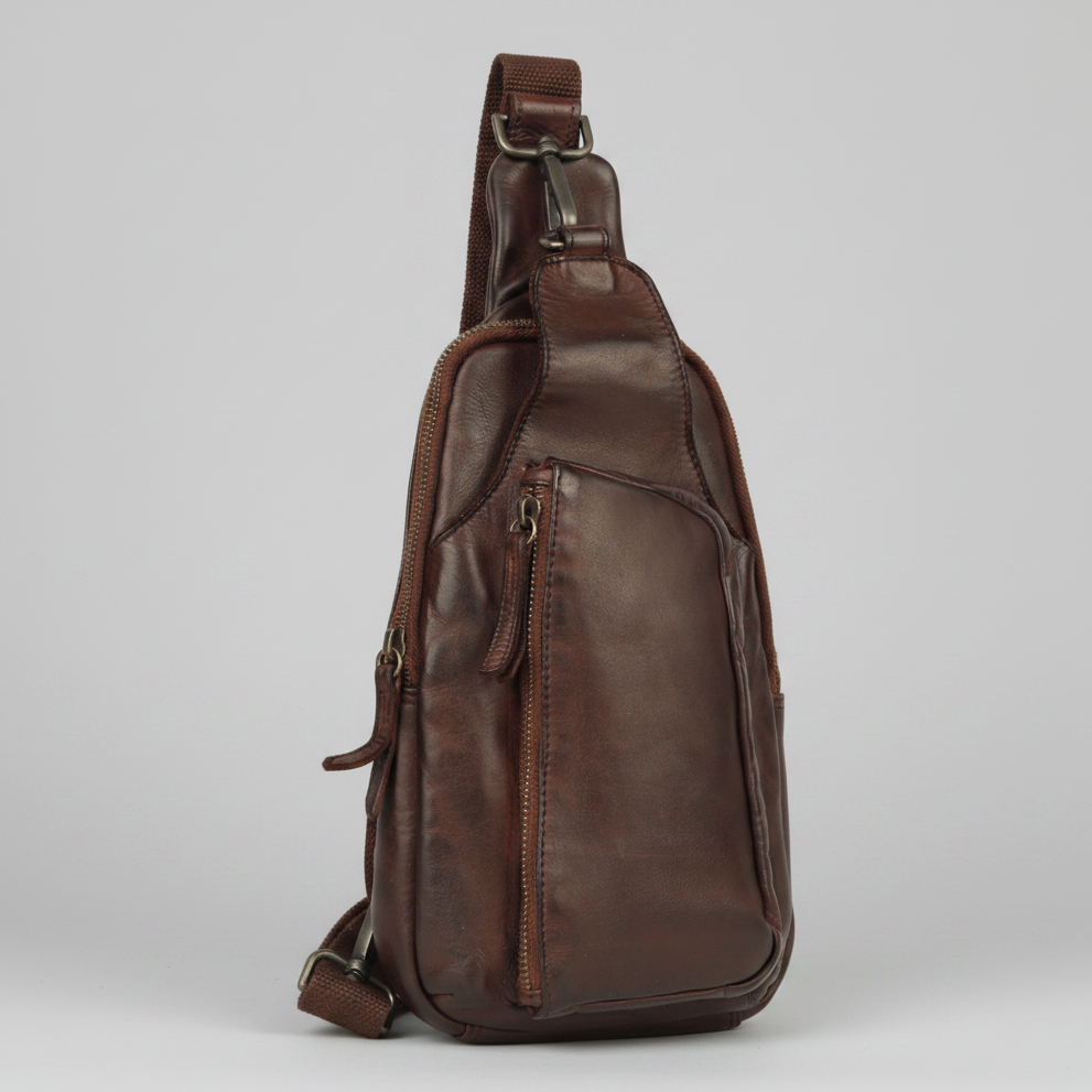 MET Off The Shoulder Leather Chest Bag Backpack-1