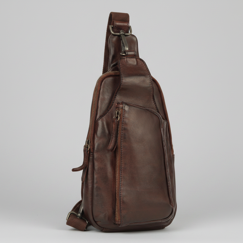 MET Off The Shoulder Leather Chest Bag Backpack-1