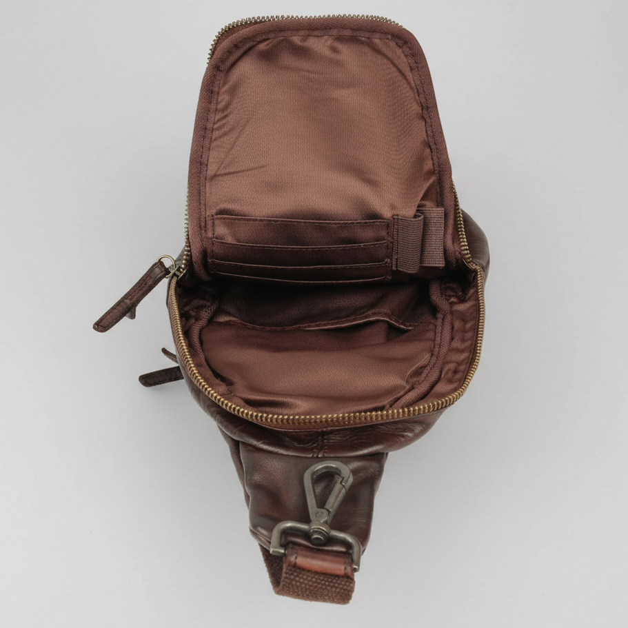 MET Off The Shoulder Leather Chest Bag Backpack-4