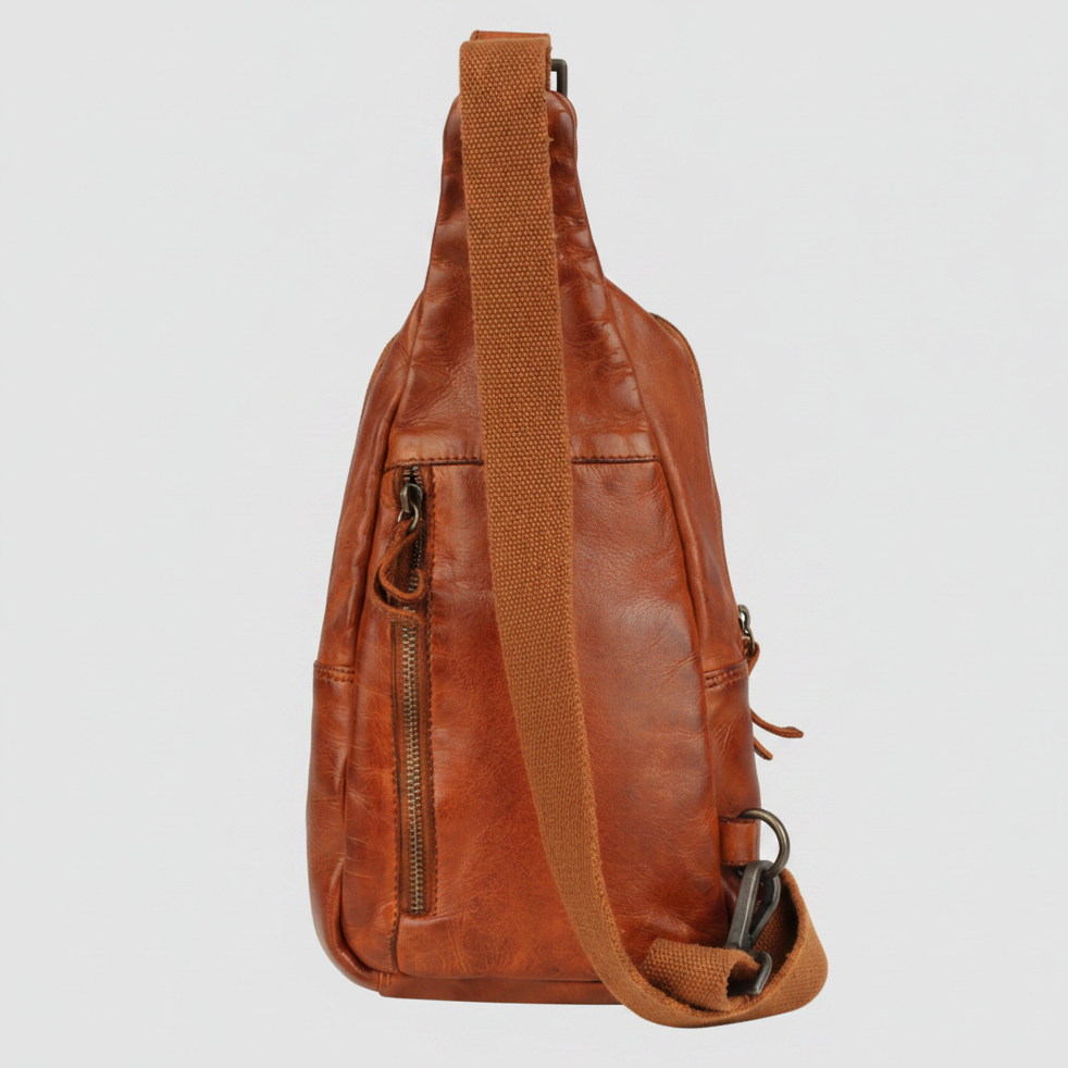 MET Off The Shoulder Leather Chest Bag Backpack-6