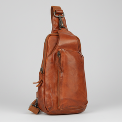 MET Off The Shoulder Leather Chest Bag Backpack-5