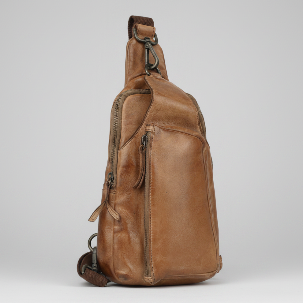 MET Off The Shoulder Leather Chest Bag Backpack-21
