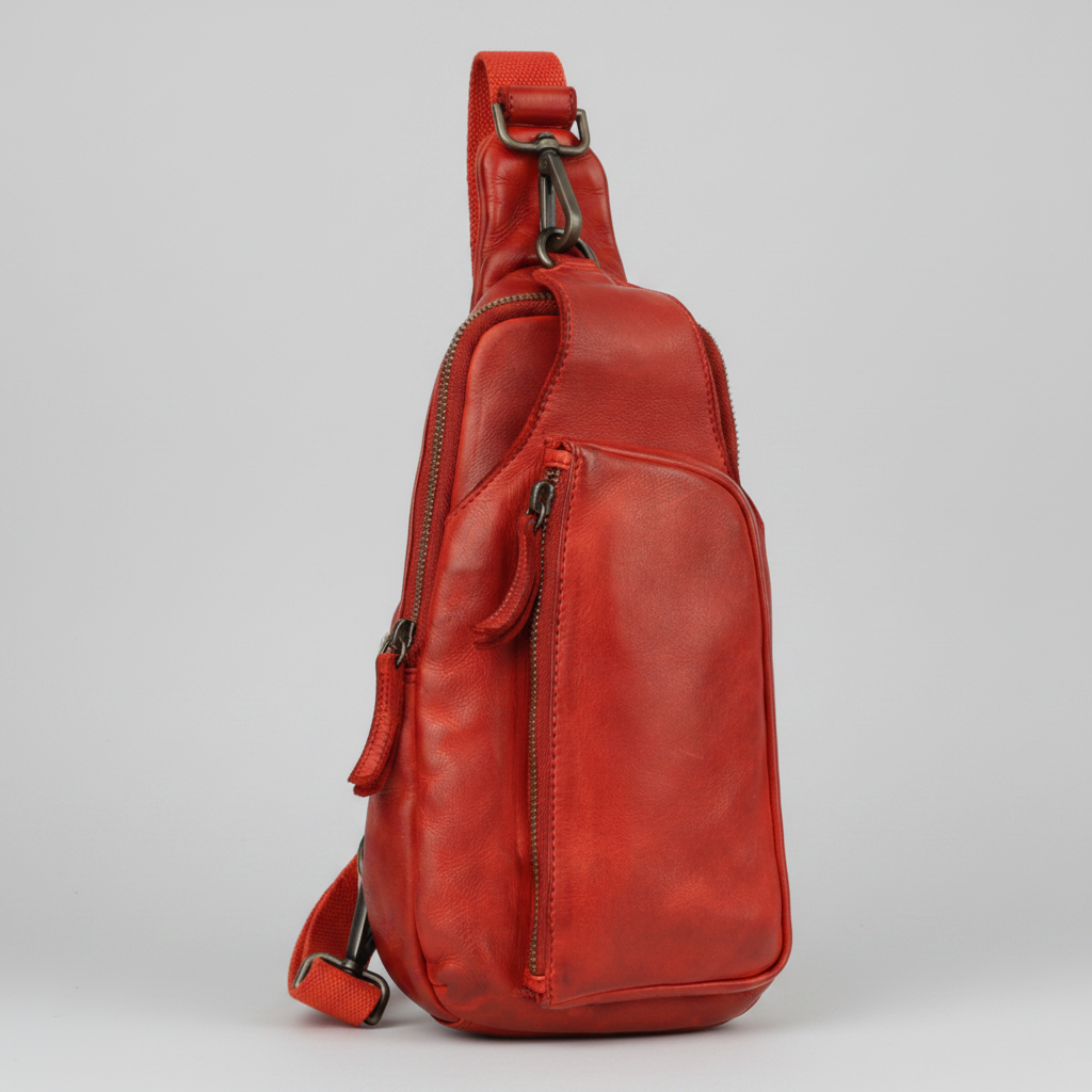 MET Off The Shoulder Leather Chest Bag Backpack-9