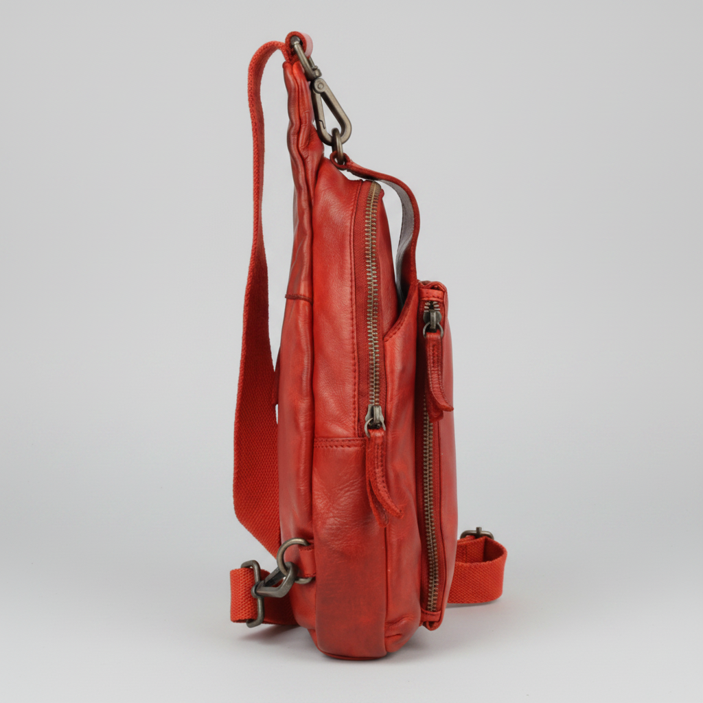 MET Off The Shoulder Leather Chest Bag Backpack-11