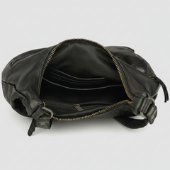 MET Premium Leather Shoulder Bag. Everyday Urban Hobo-12