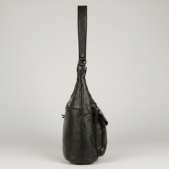 MET Premium Leather Shoulder Bag. Everyday Urban Hobo-11