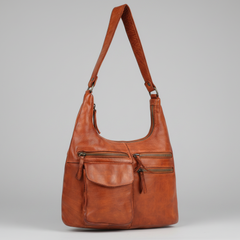 MET Premium Leather Shoulder Bag. Everyday Urban Hobo-1