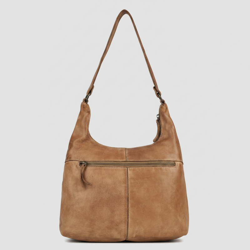 MET Premium Leather Shoulder Bag. Everyday Urban Hobo-6