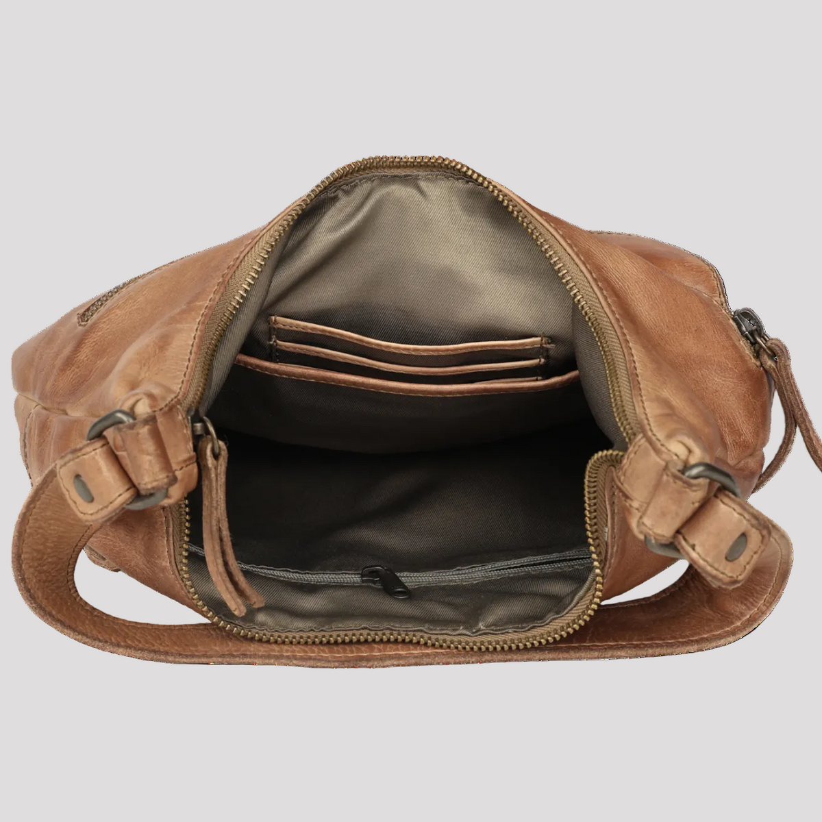MET Premium Leather Shoulder Bag. Everyday Urban Hobo-8