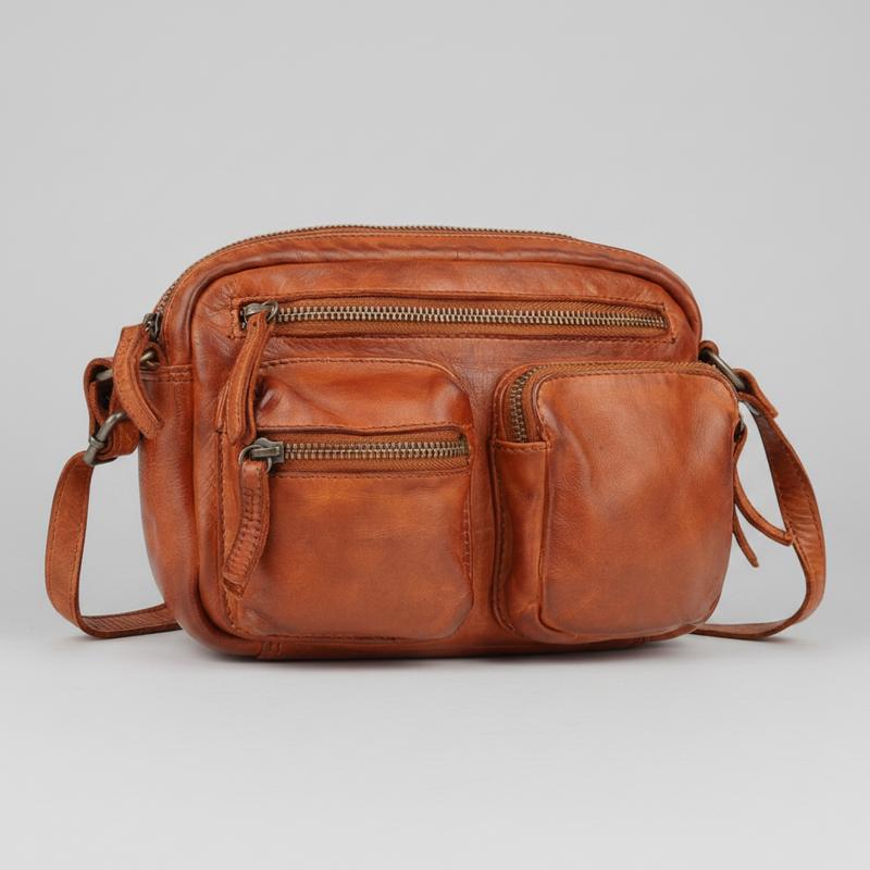 MET Premium Leather Crossbody Bag. Compact Utility Explorer-1