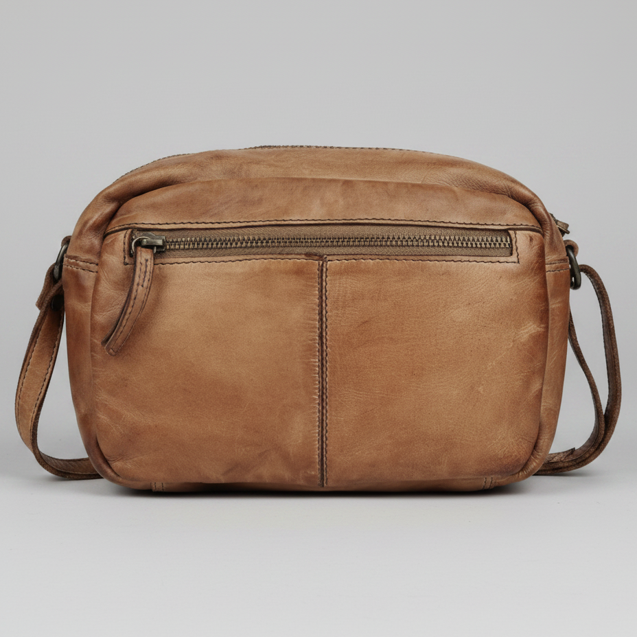 MET Premium Leather Crossbody Bag. Compact Utility Explorer-6
