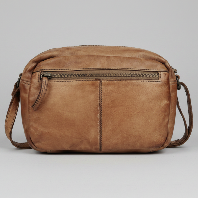 MET Premium Leather Crossbody Bag. Compact Utility Explorer-6