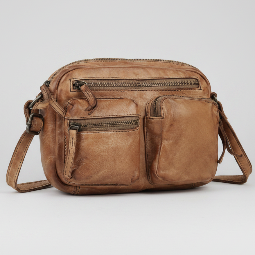 MET Premium Leather Crossbody Bag. Compact Utility Explorer-5