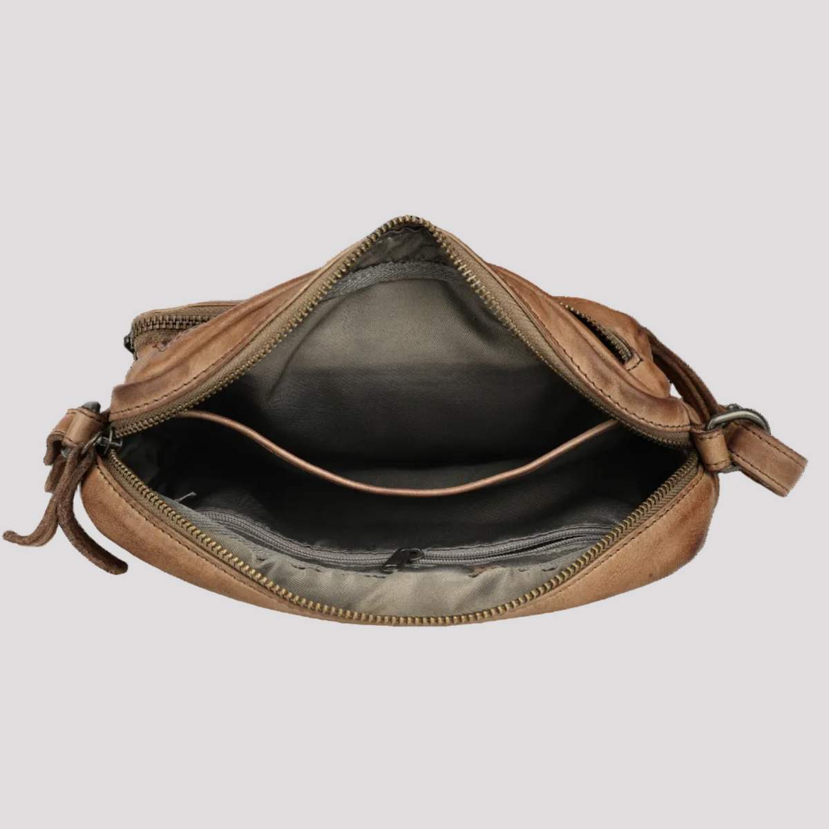 MET Premium Leather Crossbody Bag. Compact Utility Explorer-8