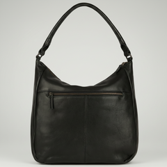 MET Premium Leather Shoulder Bag. Slouchy Urban Hobo-6