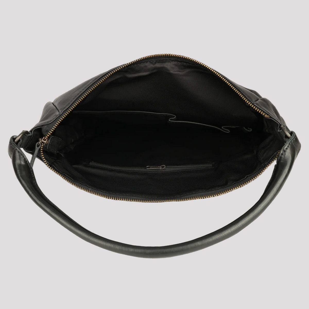 MET Premium Leather Shoulder Bag. Slouchy Urban Hobo-8