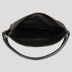 MET Premium Leather Shoulder Bag. Slouchy Urban Hobo-8
